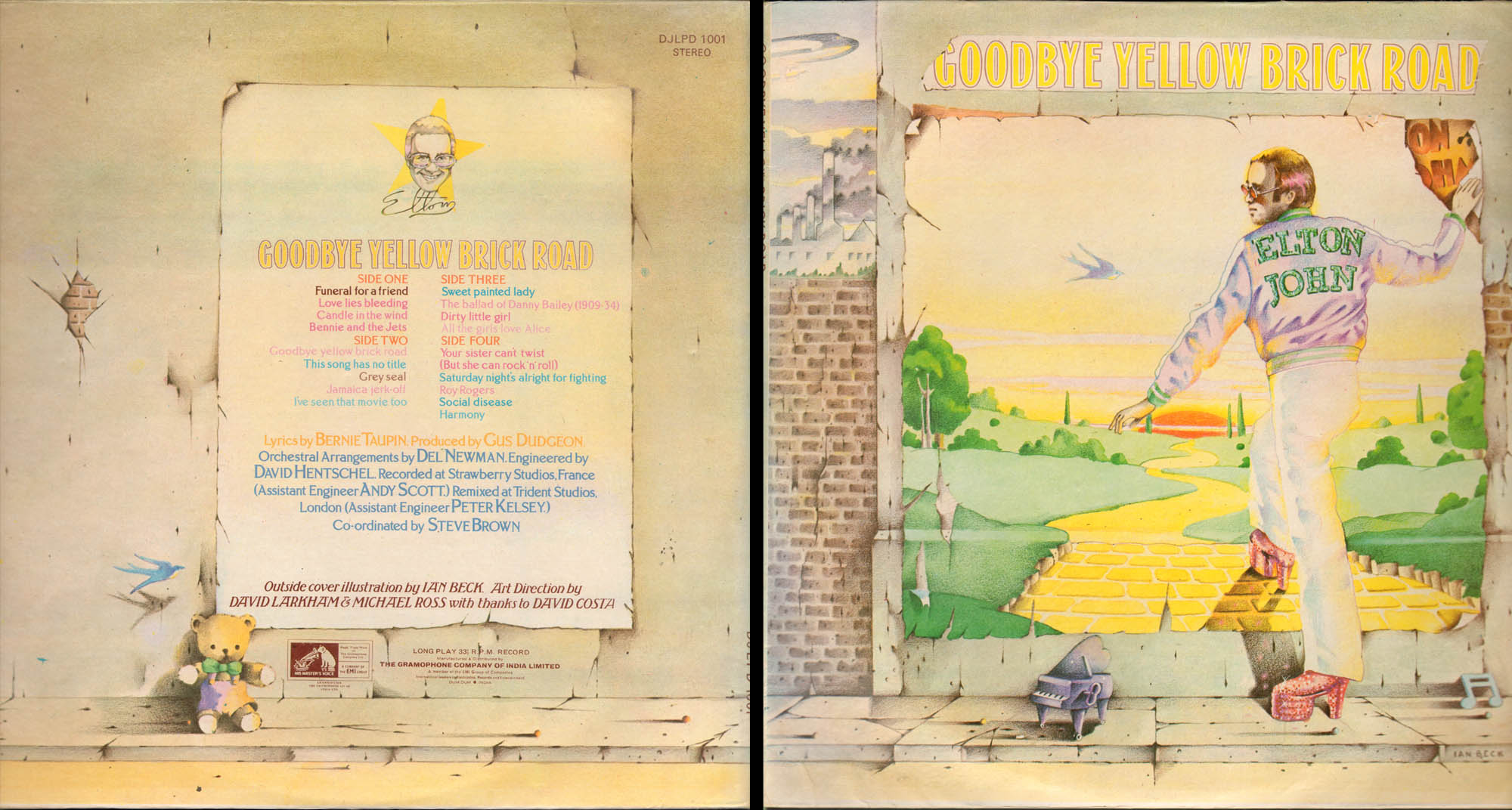 Goodbye yellow brick road" MCA, 1973. 